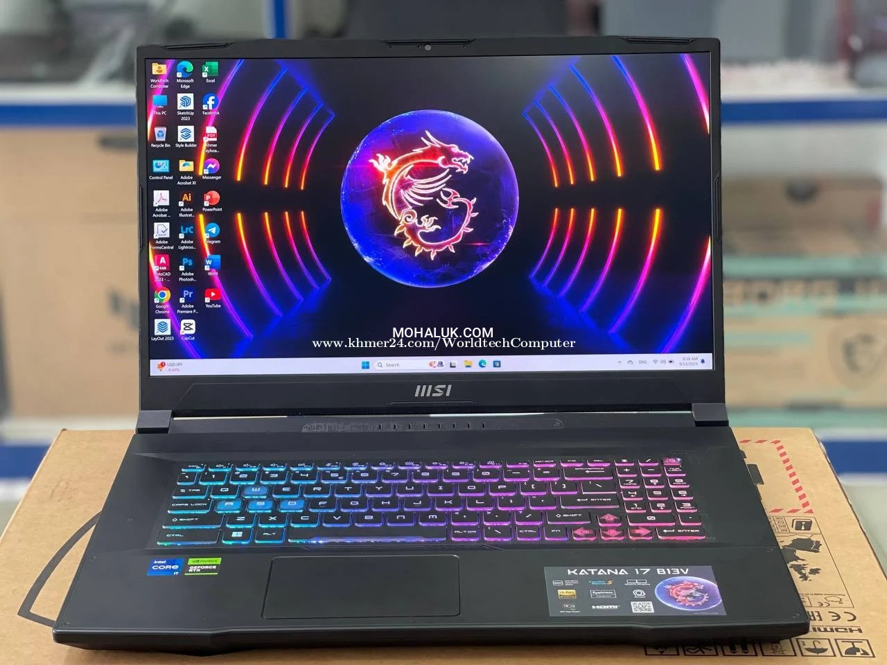 MSI Katana17​ i7|16GB|512GB|RTX3050 6G|​ 17.3" 144Hz New2025 ធានា2ឆ្នាំ